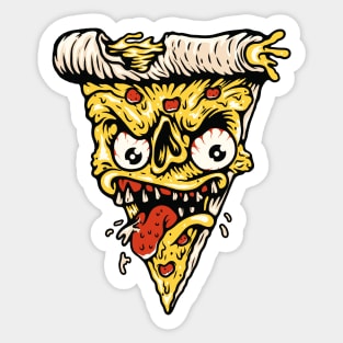Monster Pizza Sticker